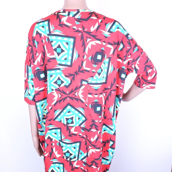 Lularoe Irma Women Top 1/2 Sleeves Red Size S - Picture 4 of 6